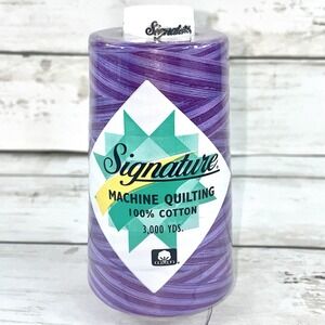 Signature Variegated 40 Weight Cotton Thread 3000 Yard Cone - Pansy Patch